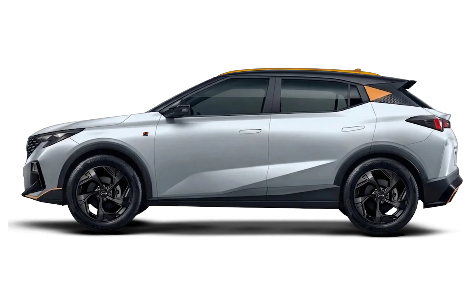 Silver GS3 EMZOOM side profile with dark wheels in a Malaysia-market reference presentation
